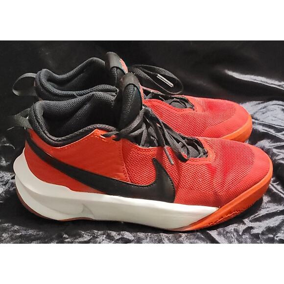 Nike Hustle DX SU-21 Red Black Boys Sneakers Shoes Size 6y Lace-Up - Picture 6 of 14